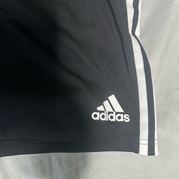 Adidas Men's Black and White Striped Athletic Shorts - Picture 5 of 13